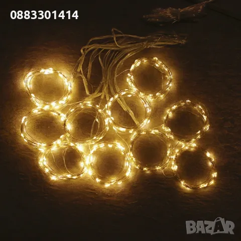 Намаление! Коледна завеса 3 метра Лампички за Коледа Завеси , снимка 5 - Декорация за дома - 48088841