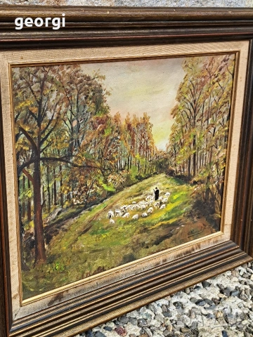 авторска картина маслени бои върху платно , снимка 2 - Картини - 54006428