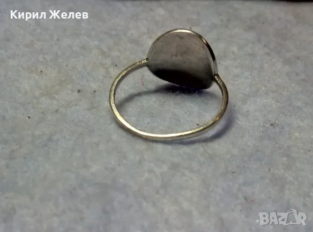 СТИЛЕН ВИНТИДЖ АРТ СРЕБЪРЕН ПРЪСТЕН СРЕБРО 925 КРАСИВА РЪЧНА БИЖУТЕРСКА ИЗРАБОТКА 13701, снимка 3 - Пръстени - 49606423