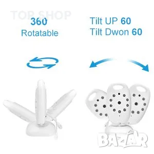 MYPIN Бебефон, 2.0" LCD екран Видео Бебефони с камера и нощно виждане, снимка 5 - Бебефони - 49157864