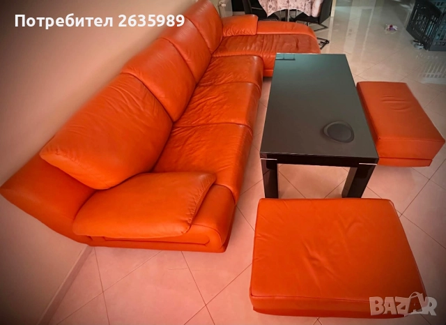 Кожен диван(Естествена кожа)