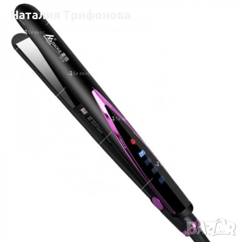 Професионална преса за коса с турмалинови керамични плочи + Подарък 2 броя Компактен кристален уред , снимка 4 - Преси за коса - 54099638