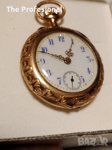 Златен часовник, снимка 3 - Антикварни и старинни предмети - 53286138