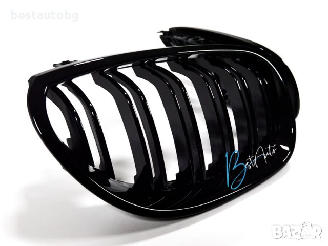 Черни М5 дизайн Бъбреци/Решетки за BMW E60 седан/E61 комбиЧерен Гланц Двойни, снимка 2 - Аксесоари и консумативи - 29095636