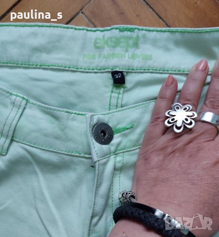 Цветни еластични дънки / голям размер , снимка 8 - Дънки - 36838301