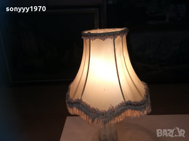 мраморна лампа 35х20см внос франция 1502212107, снимка 4 - Колекции - 31828499