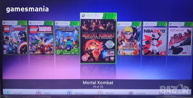 [XBOX 360] ХАКНАТИ + 30 ИГРИ/Fifa 22/ GTA V/Mortal Kombat/Minecraft, снимка 6 - Xbox конзоли - 30430822