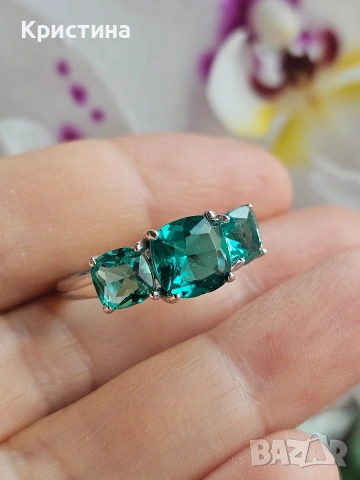 Италиански сребърен пръстен, снимка 3 - Пръстени - 54235127