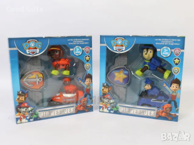 Комплект Пес патрул Колички с Кученце и значка, Фигурки Пес Патрул Paw Patrol , снимка 7 - Фигурки - 47468347
