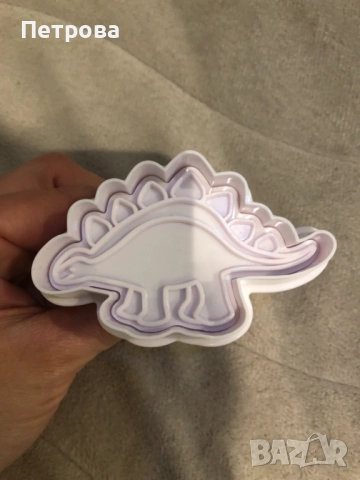 Релефни резци с бутало „Динозавърчета” – 4 бр., снимка 8 - Форми - 27998641