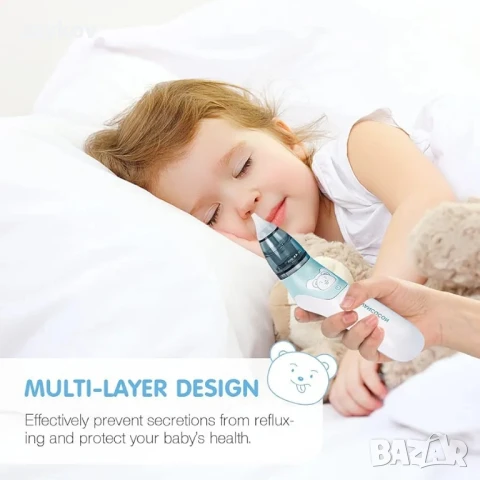 bubbacare бебешки назален аспиратор, електрически, снимка 5 - Друга електроника - 50607902