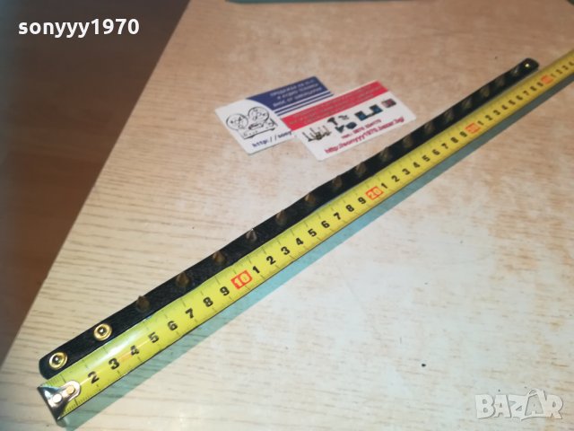 кожен нашииник с златни шипове-внос франция, снимка 4 - Колекции - 30315351