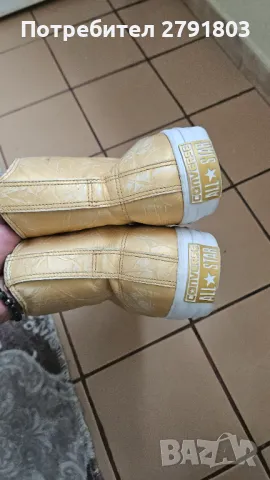 Златни бутикови Converse All star, снимка 3 - Кецове - 47470811