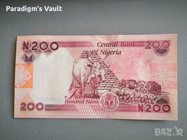 Банкнота - Нигерия - 200 наира UNC | 2023г., снимка 2 - Нумизматика и бонистика - 44156155
