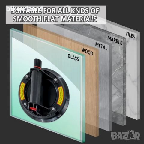 YYDENTOOL 2 x Вендузи за плочки и предно стъкло максимално натоварване 220 кг Индустриален повдигач, снимка 2 - Други инструменти - 54231733