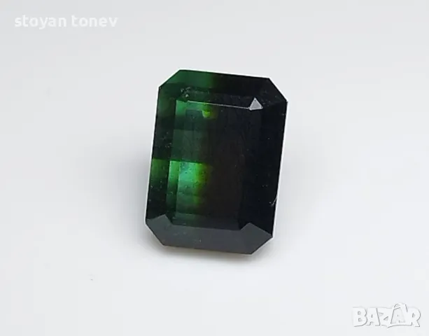 Рядък двуцветен турмалин 4.90кт! Нов!, снимка 6 - Пръстени - 46779904