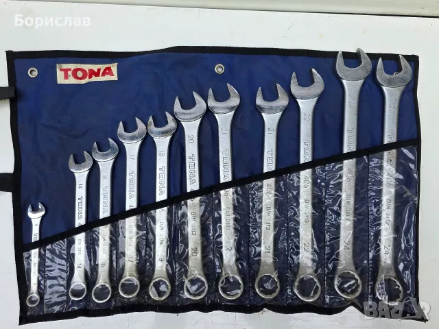 Комплект комбинирани ключове TONA
