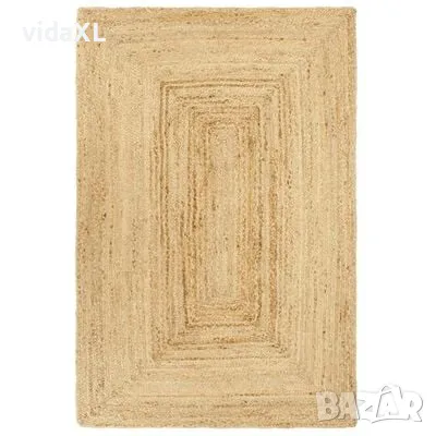 vidaXL Ръчно тъкан килим от юта, 200x300 см（SKU:343624）, снимка 1 - Килими - 49439638