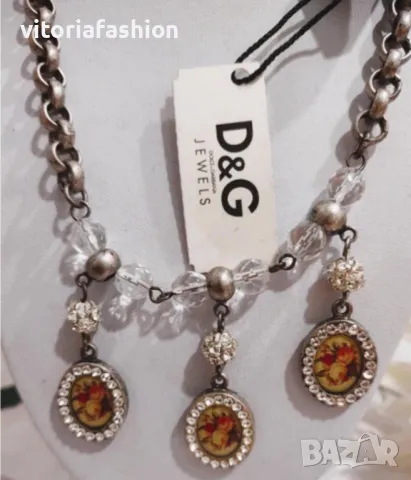 D&G Dolce & Gabbana оригинално дамско колие, снимка 6 - Колиета, медальони, синджири - 44113649