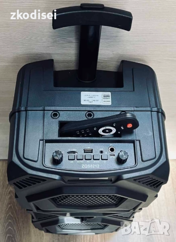 Bluetooth тонколона черна ZQS8212, снимка 2 - Тонколони - 52658654