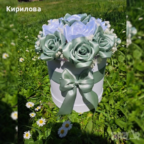 сатенени рози и букети, снимка 7 - Други - 50901284