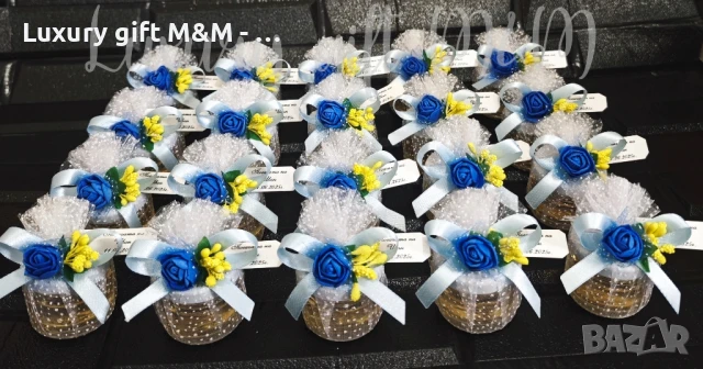 Подаръци за гости, подаръчета за гости, бурканчета с мед, снимка 6 - Подаръци за кръщене - 36079288