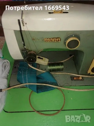 немска ретро шевна машина-Naumann, снимка 3 - Шевни машини - 49996650
