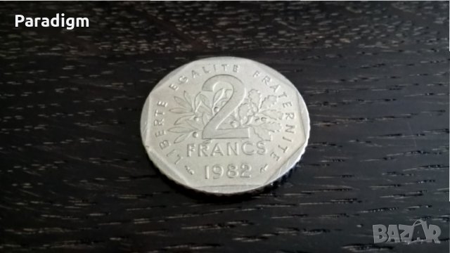 Монета - Франция - 2 франка | 1982г., снимка 2 - Нумизматика и бонистика - 29306013