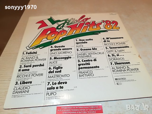 ITALO POP HITS-ВНОС GERMANY 2505221302, снимка 8 - Грамофонни плочи - 36870404
