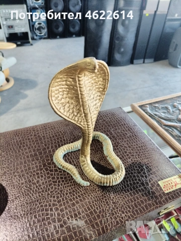 МЕТАЛНА ФИГУРА НА ЗМИЯ , снимка 3 - Колекции - 53118009