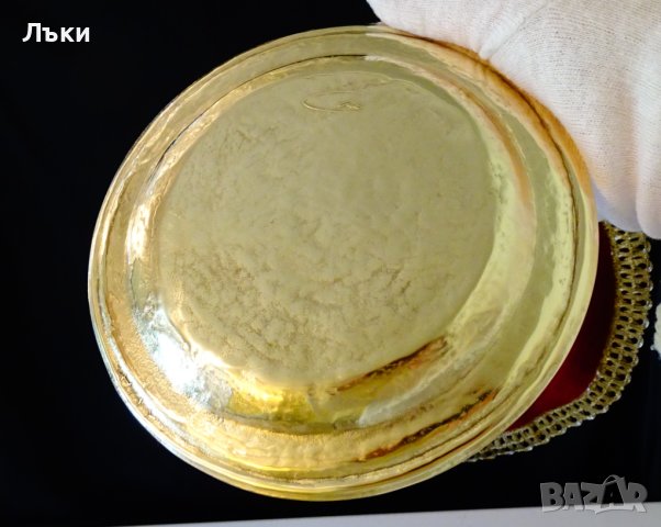 Бронзова чиния Collini Austria 215 гр.,подпис. , снимка 2 - Антикварни и старинни предмети - 40589297