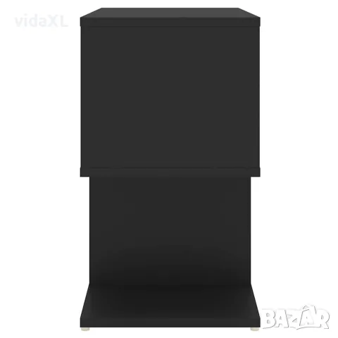 vidaXL Нощни шкафчета, 2 бр, черни, 50x30x51,5 см, инженерно дърво, снимка 5 - Шкафове - 56147817