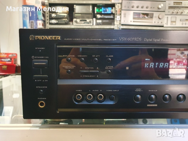 Ресийвър Pioneer VSX-607RDS Две по 65 вата. В отлично техническо и визуално състояние., снимка 3 - Ресийвъри, усилватели, смесителни пултове - 37115286