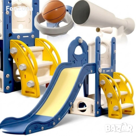 Детска пързалка за дома и градината - здрава конструкция, UV защита и бърз монтаж