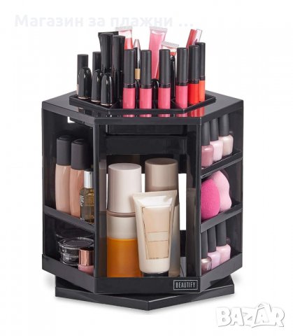 Пластмасов, настолен органайзер за гримове въртящ - пластмасов 2016, снимка 7 - Други - 34230008