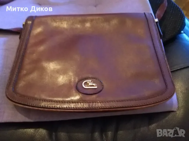 Lorenza firenze genuine leather bag hand made маркова женска чанта отлична ест.кожа 27х20см, снимка 2 - Чанти - 49442306