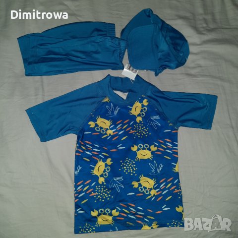 бански р-р98-104см 3 части с UV защита, снимка 1