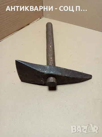 Соц Стар Ръчно Кован Каменоделски Чук Тегло 1.300кг., снимка 3 - Антикварни и старинни предмети - 50436420