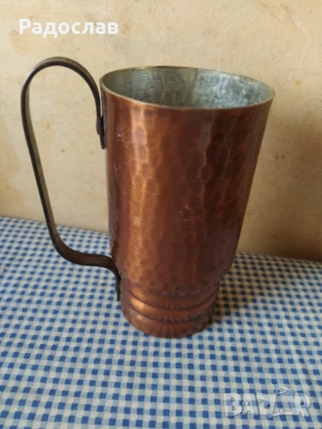 стара голяма медна чаша , снимка 2 - Чаши - 53289085