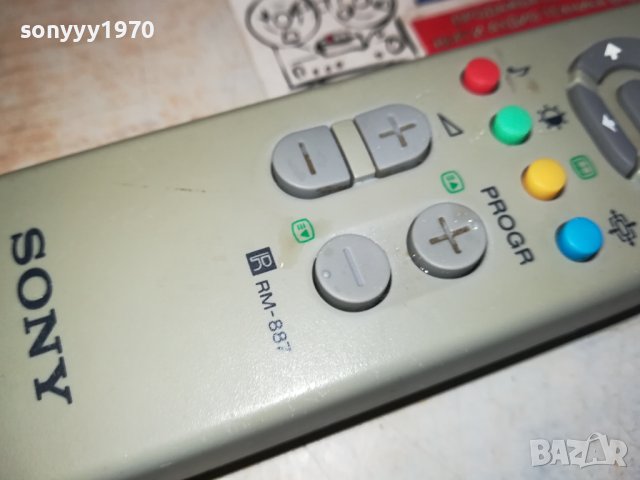SONY RM-887 REMOTE CONTROL-ВНОС SWISS 0802240932, снимка 4 - Дистанционни - 44191179
