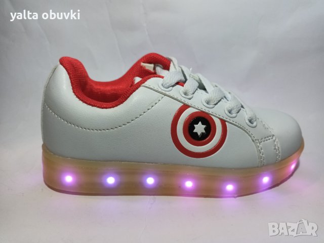 Детски светещи маратонки LB-701 с USB зарядно, снимка 6 - Детски маратонки - 44444939