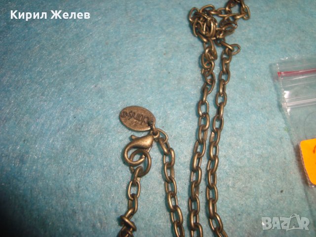 МАРКОВ ФИГУРАЛЕН ФЕШЪН АРТ МЕДАЛЬОН БУХАЛЧЕ МЕСИНГ с ВЕРИЖКА ВИНТИДЖ БИЖУ 24208, снимка 5 - Колиета, медальони, синджири - 35353300