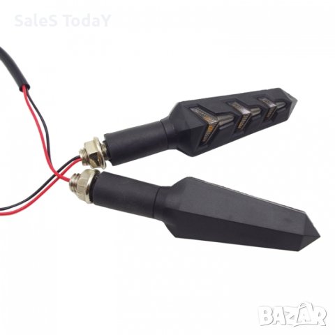 Мигачи за мотор, 12V, ярка оранжева светлина, 2бр