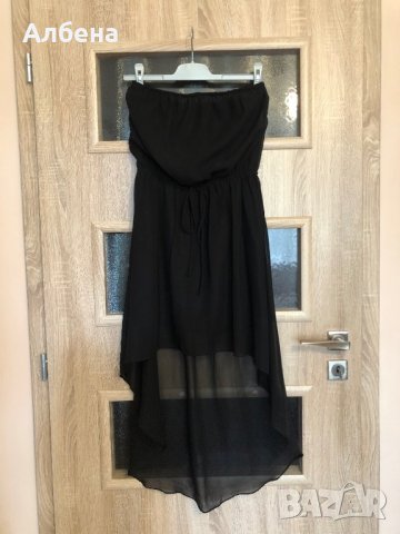 Асиметрична черна рокля Calliope