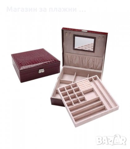 Луксозна кутия за бижута с огледало и много отделения - модел 2010, снимка 8 - Други - 34230355