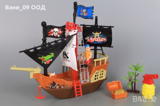 Детски пиратски кораб с аксесоари
