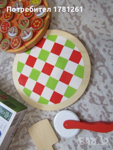 Дървена пица, снимка 3 - Играчки за стая - 42519950