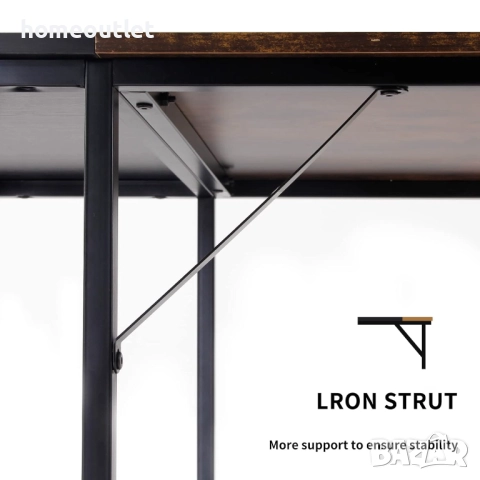 ПРОМОЦИЯ Бюро с рафтове за съхранение - 100см, метална конструкция и ПДЧ плот CXYM-PB001B-100, снимка 5 - Бюра - 52710106