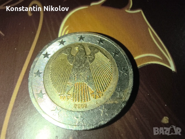 монета от 2 евро рядка 2002 J