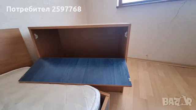 Детско обзавеждане.Единично легло с ракла,двулицев матрак и два гардероба , снимка 6 - Спални и легла - 49782940